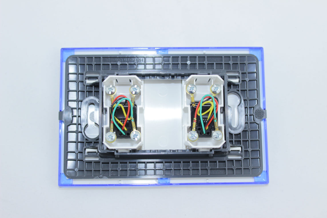 SALIDA DOBLE RJ11 4H CLICKME GARANTIA DE POR VIDA