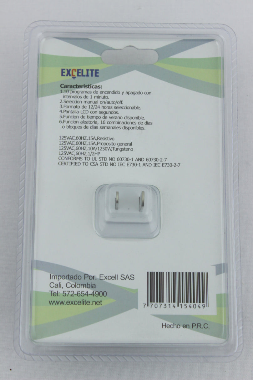 TIMER MINI DIGITAL 125V 15A