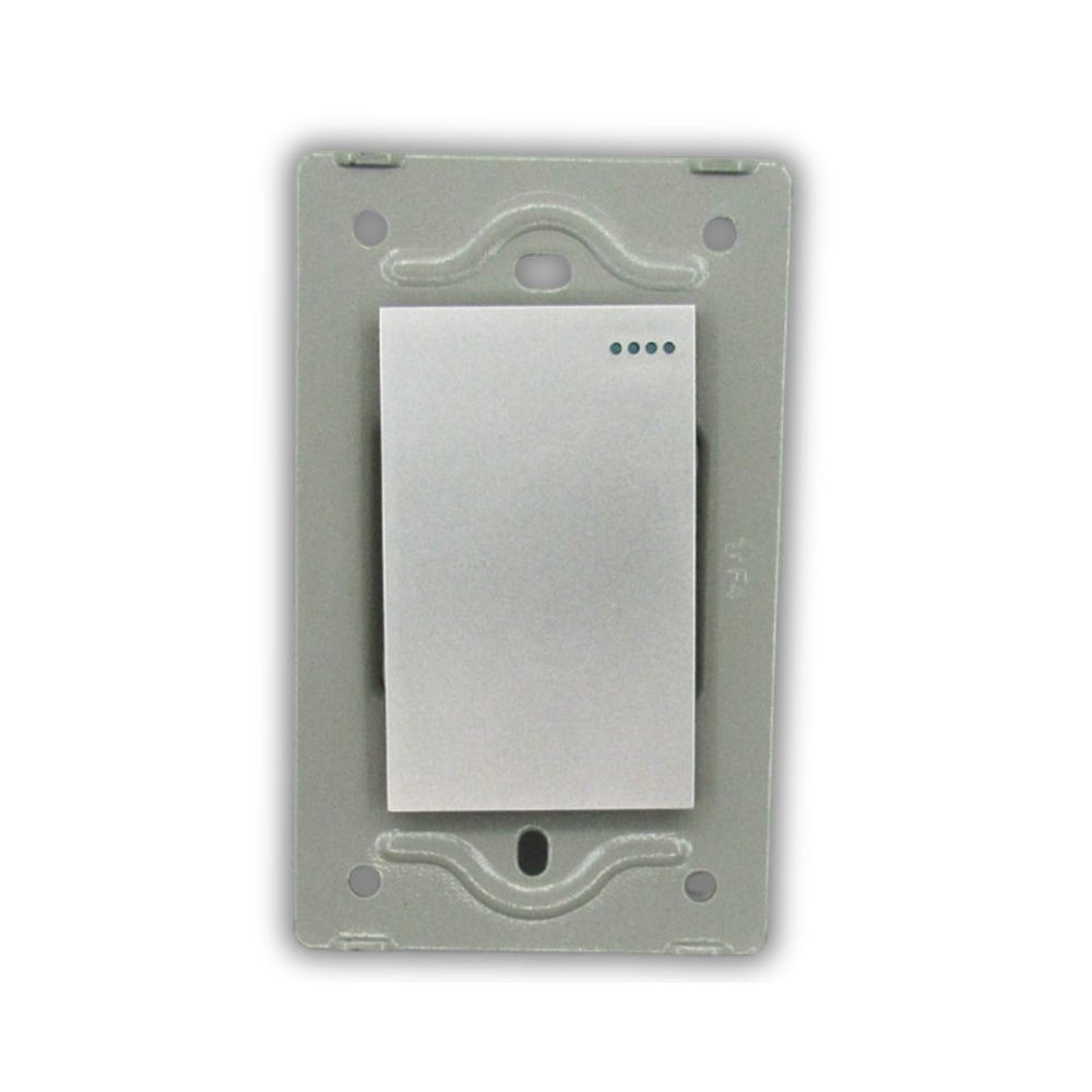 INTERRUPTOR SENCILO GRIS PLATA MILETTO V3-003