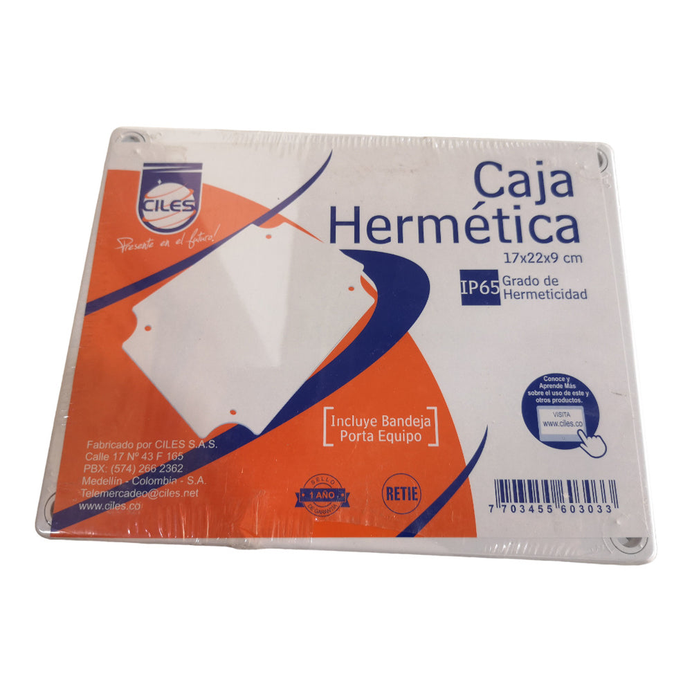 CAJA DE PASO PLASTICA 17X22X9 CMS INTEMPERIE