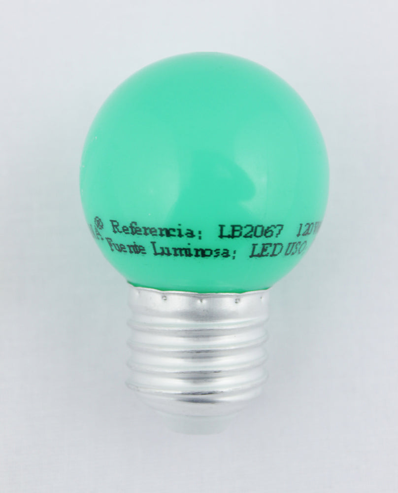 BOMBILLO LED 1W 120V COLOR VERDE
