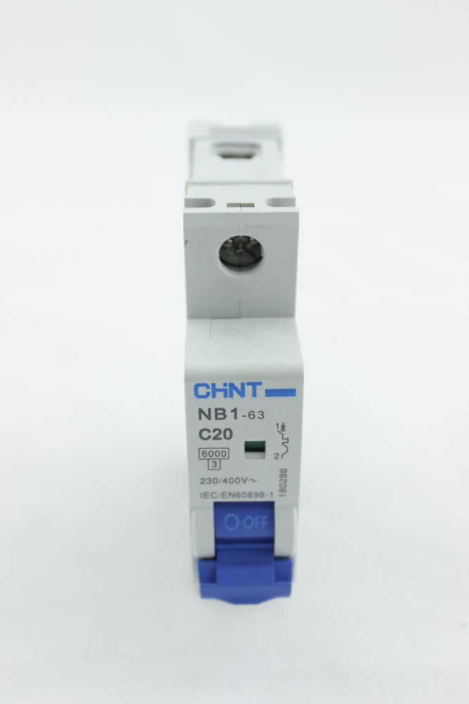 BREAKER TIPO RIEL CHINT 1X20A 230/400V 6KA