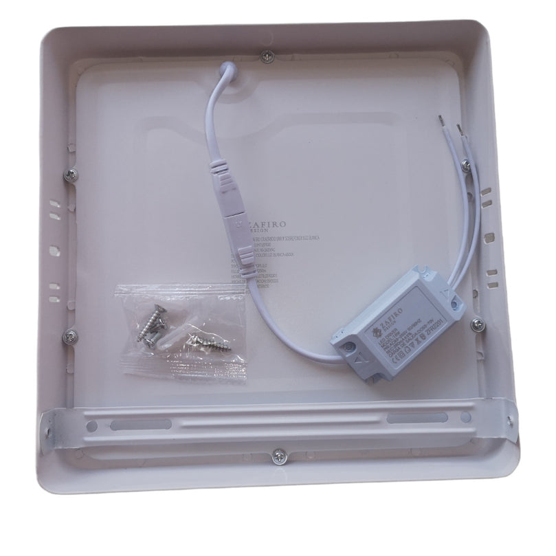 PANEL LED CUADRADO SOBREPONER 18W 6400K