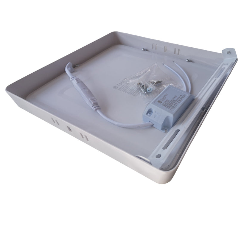 PANEL LED CUADRADO SOBREPONER 18W 6400K
