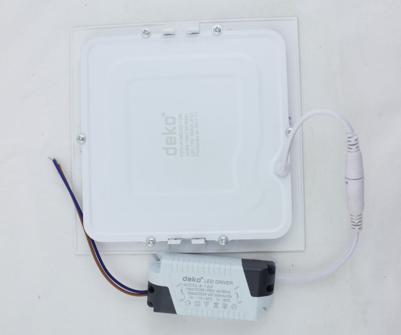 PANEL LED CUADRADO INCRUSTAR 12W 6500K