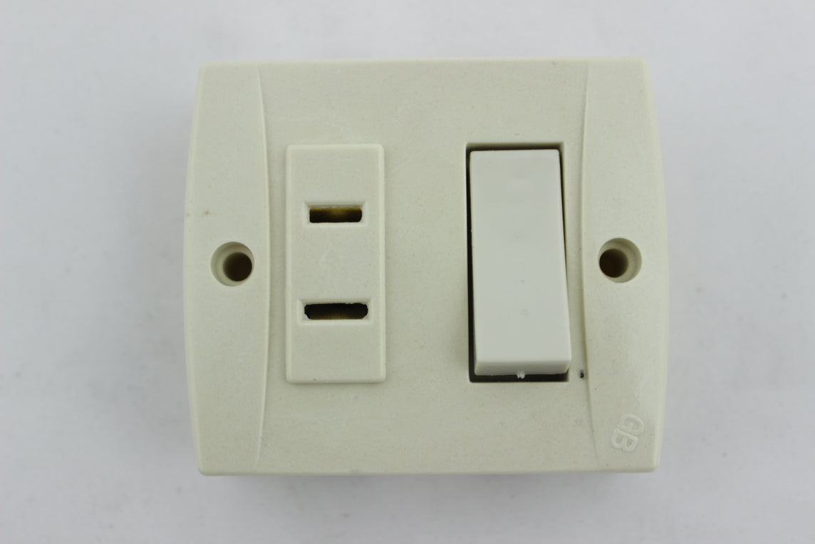 INTERRUPTOR + TOMA SOBREPONER AVE