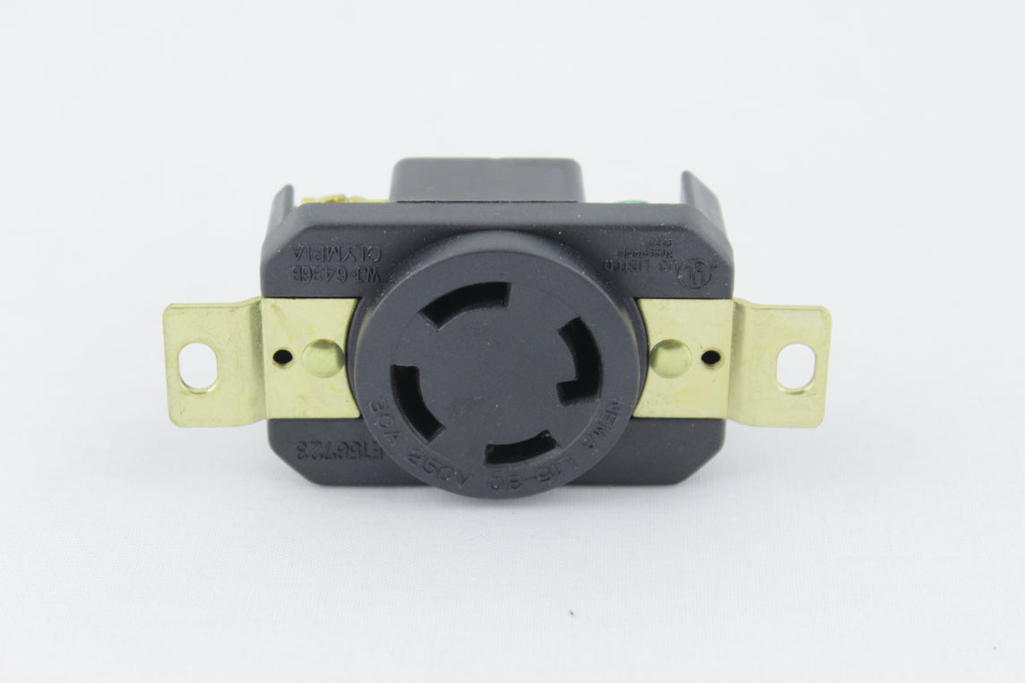 TOMA SEGURIDAD INCRUSTAR 30A/250VAC 3P+T NEMA L15-30