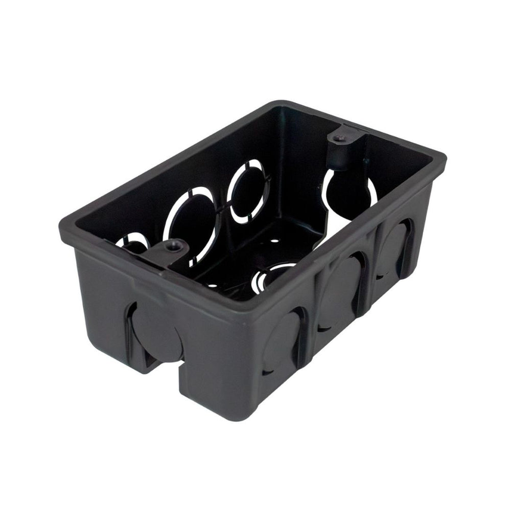 CAJA PVC 2X4 NEGRA