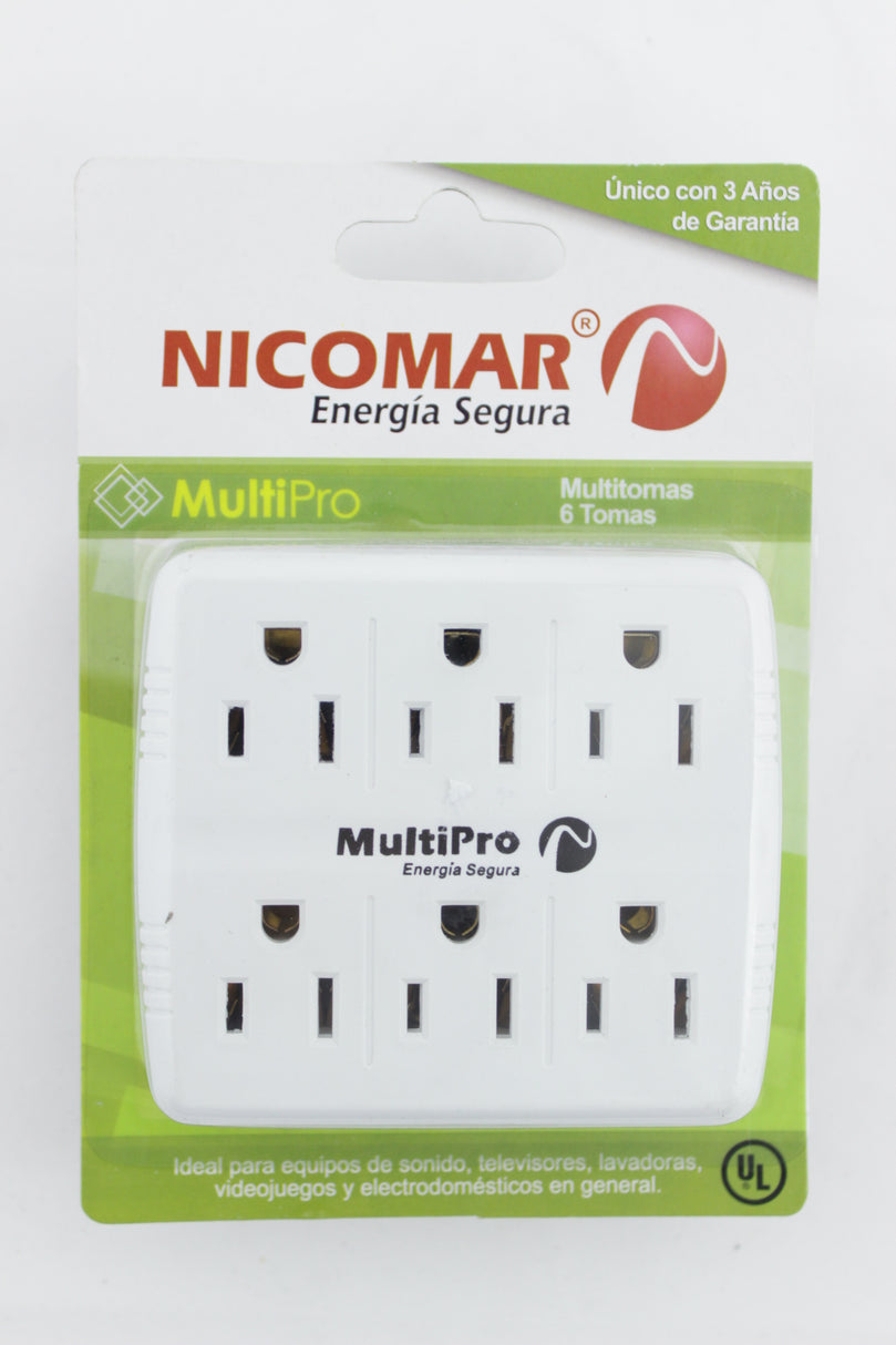 MULTITOMA 6 SALIDAS CON P/T MULTIPROPOSITO