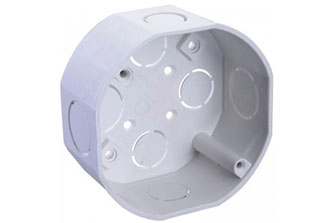 CAJA PVC OCTOGONAL BLANCA