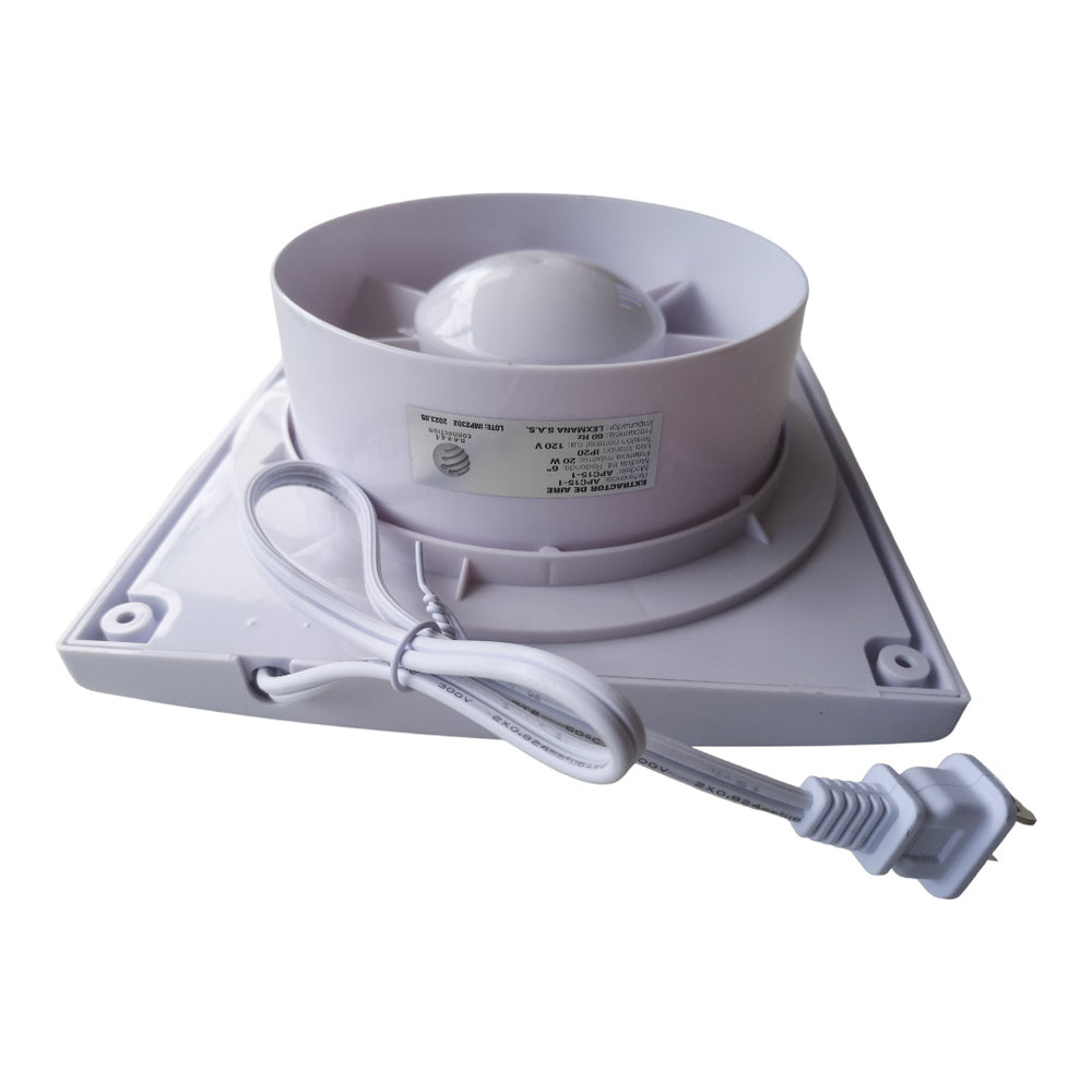 EXTRACTOR PARA BAÑO 6" REJILLA 20X20