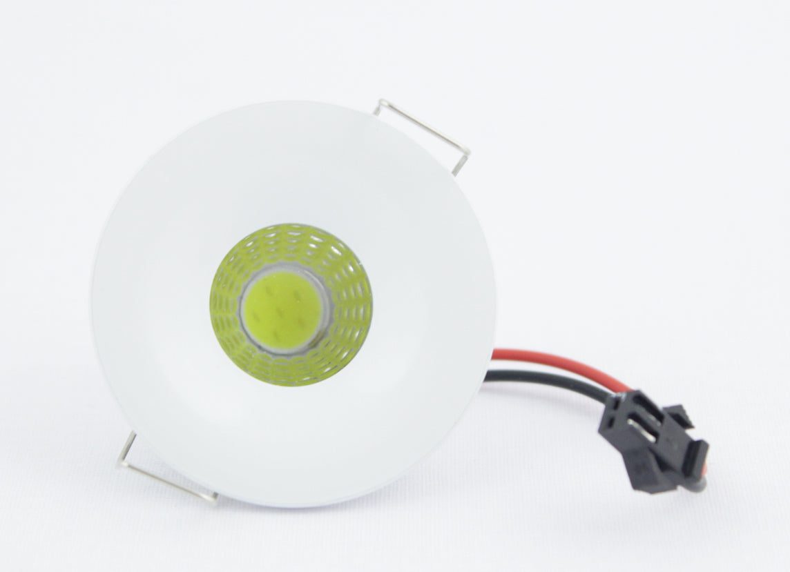 BALA LED REDONDO RESESADO. 3W REF.THD-002 BL 6500K