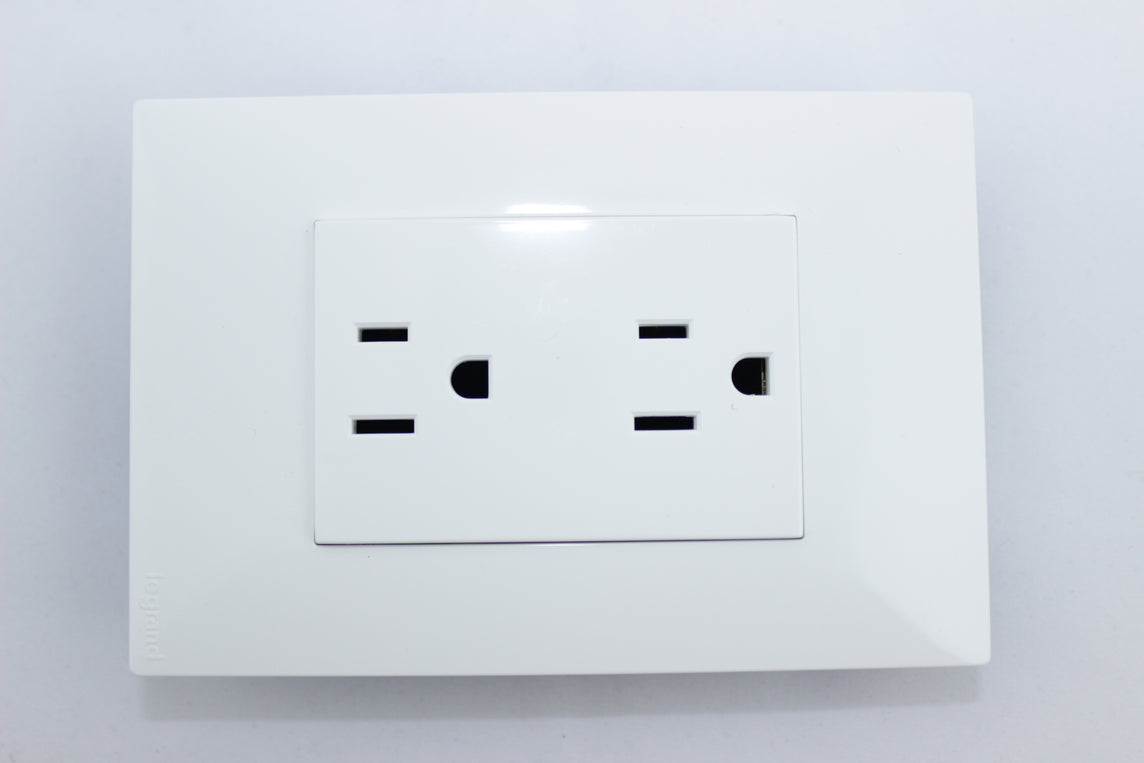 TOMA DOBLE 2P+T 15A CLICKME GARANTIA DE POR VIDA