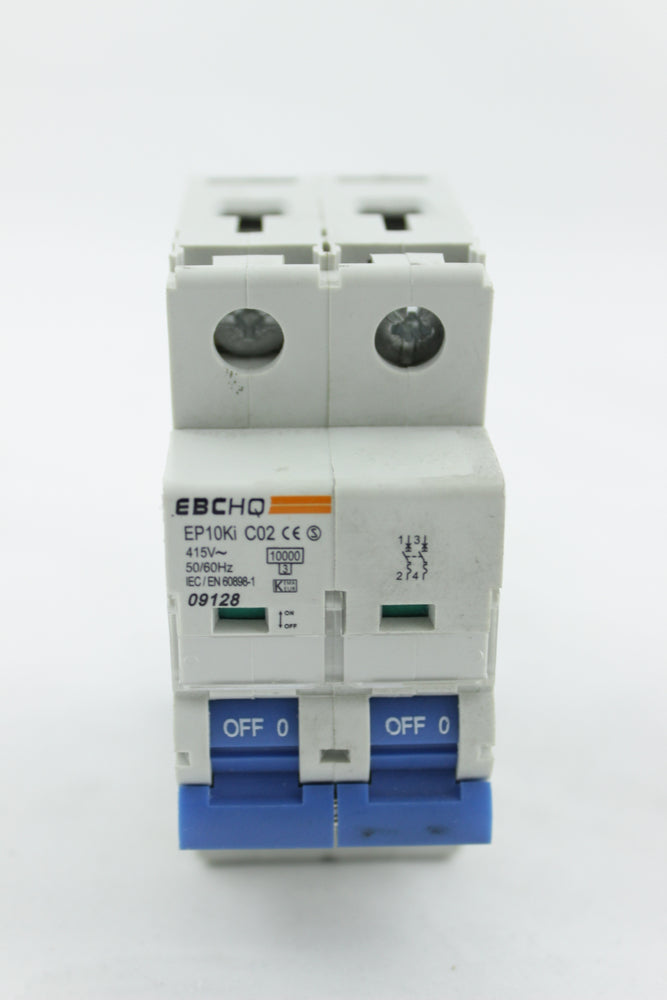 BREAKER TIPO RIEL EBC 2X2A 230/400V10KA C