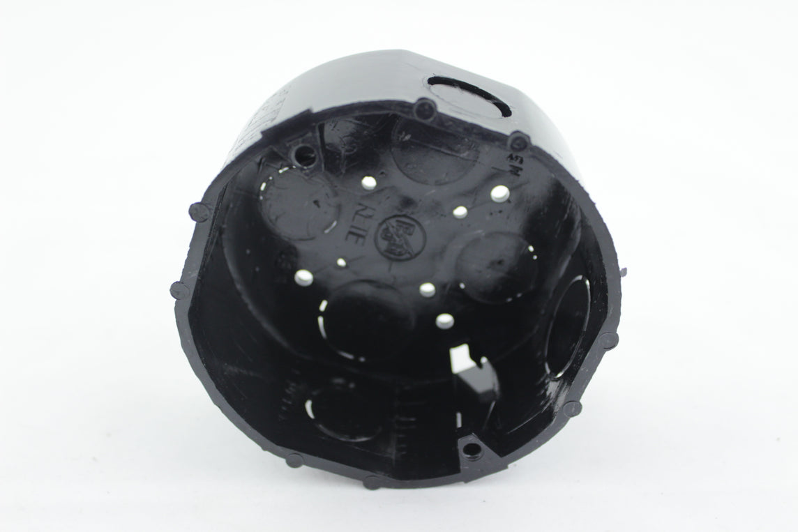 CAJA PVC OCTAGONAL NEGRA