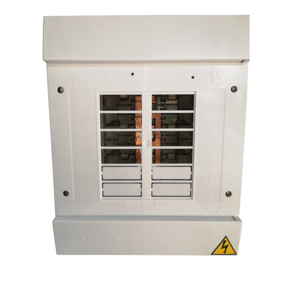 TABLERO 12 CTOS 2F 4H C/P PLASTICO TERCOL 95A BIFASICO