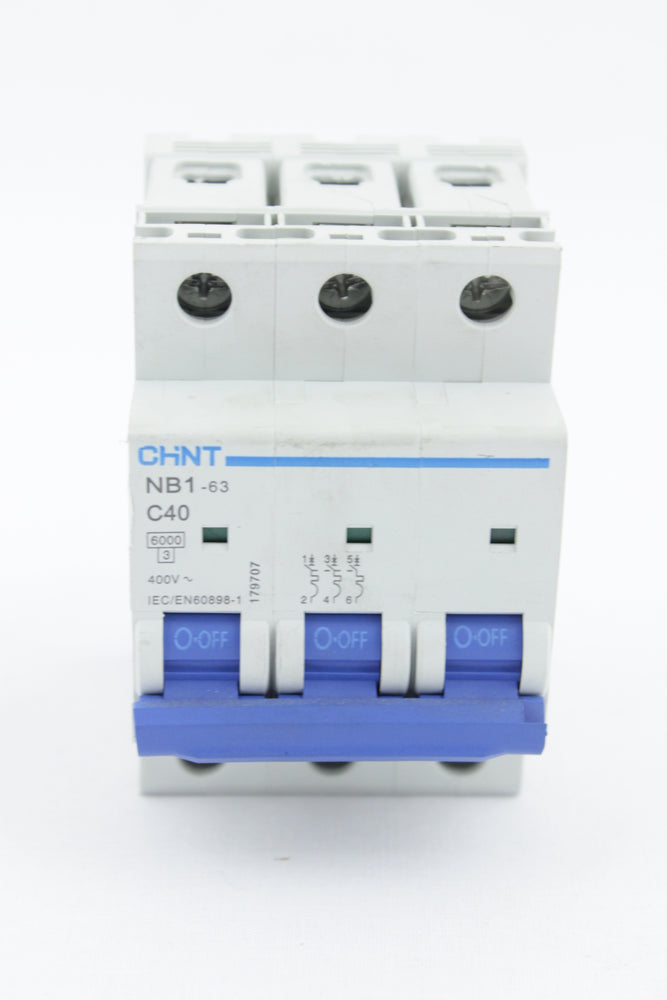 BREAKER TIPO RIEL CHINT 3X40A 230/400V 6KA