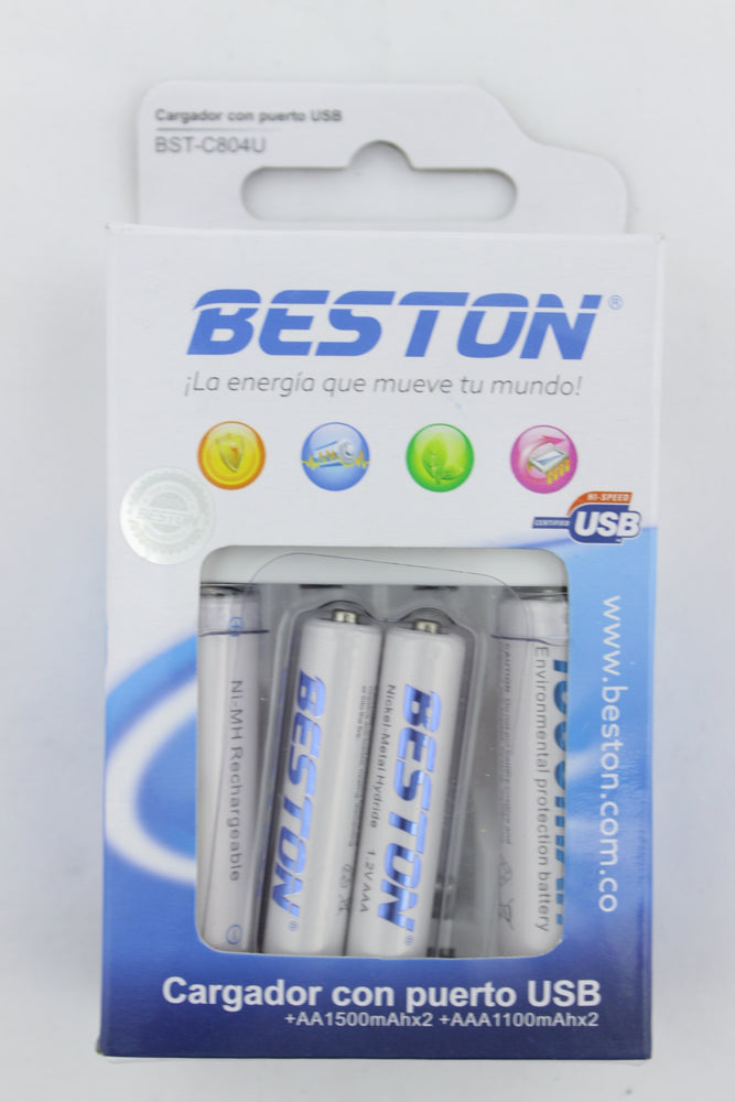 CARGADOR DE PILAS AA Y AAA INCLUYE 2 PILAS AAA