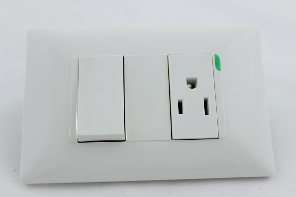 TOMA SENCILLA 2P+T+INTERRUPTOR LUMINEX FUTURA