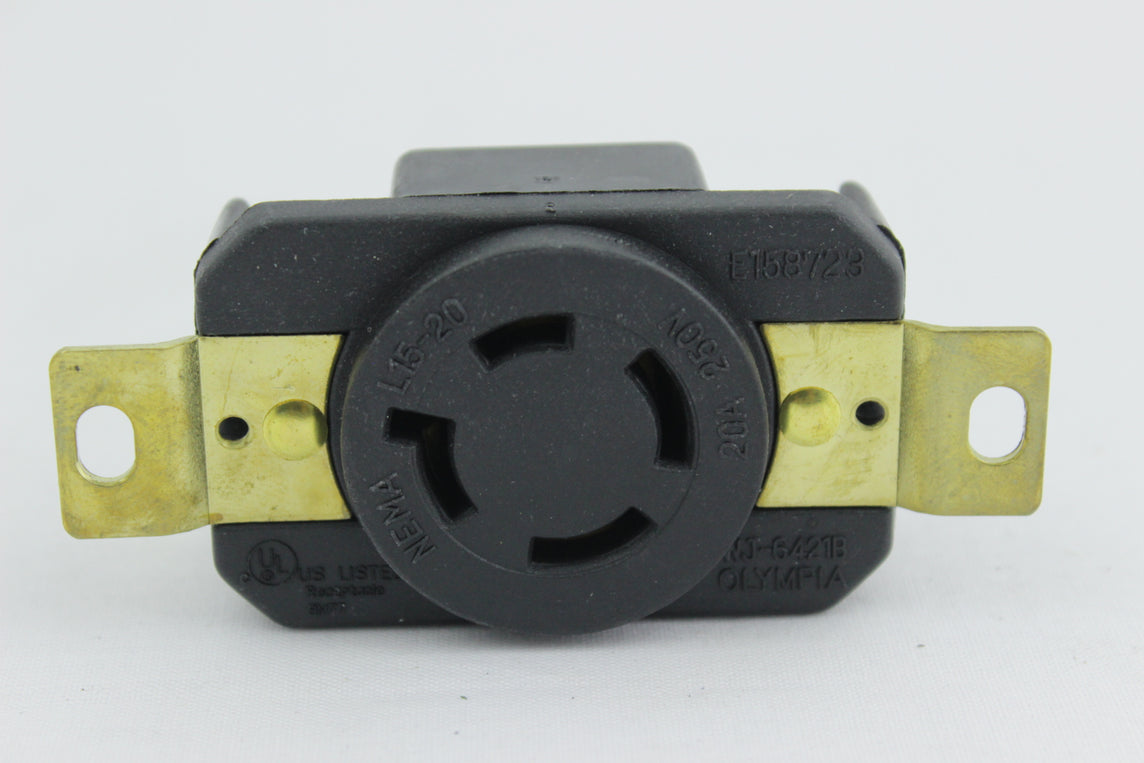 TOMA SEGURIDAD INCRUSTAR 20A/250VAC 3P+T NEMA L15-20