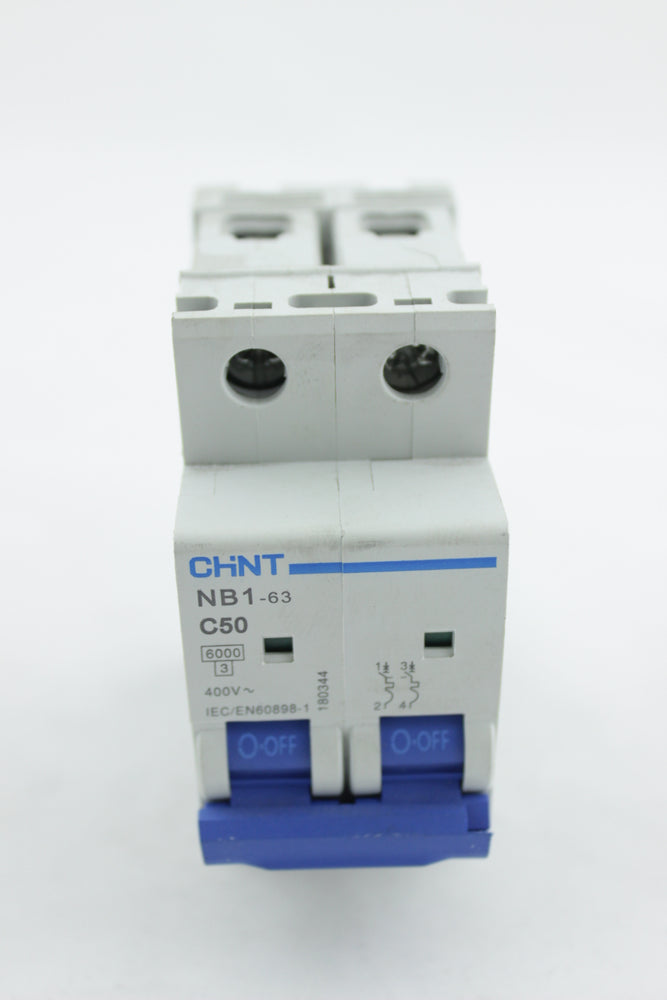 BREAKER TIPO RIEL CHINT 2X50A 230/400V 6KA
