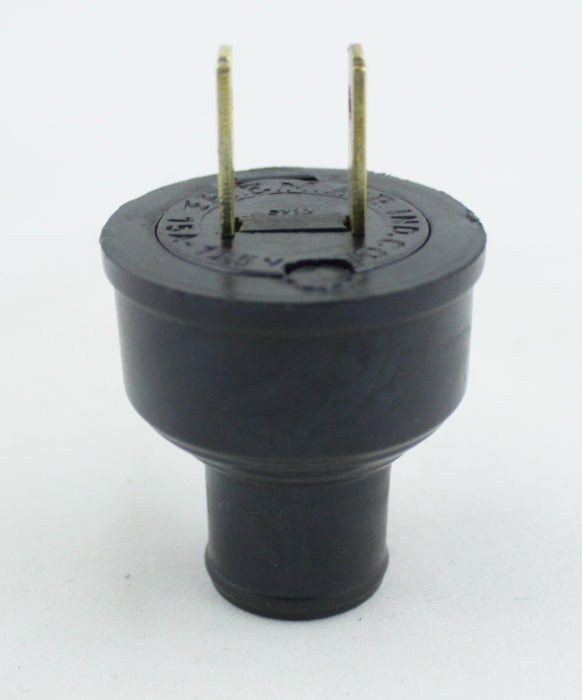 MACHO CLAVIJA CAUCHO SENCILLA 15 AMP PATA PLANA