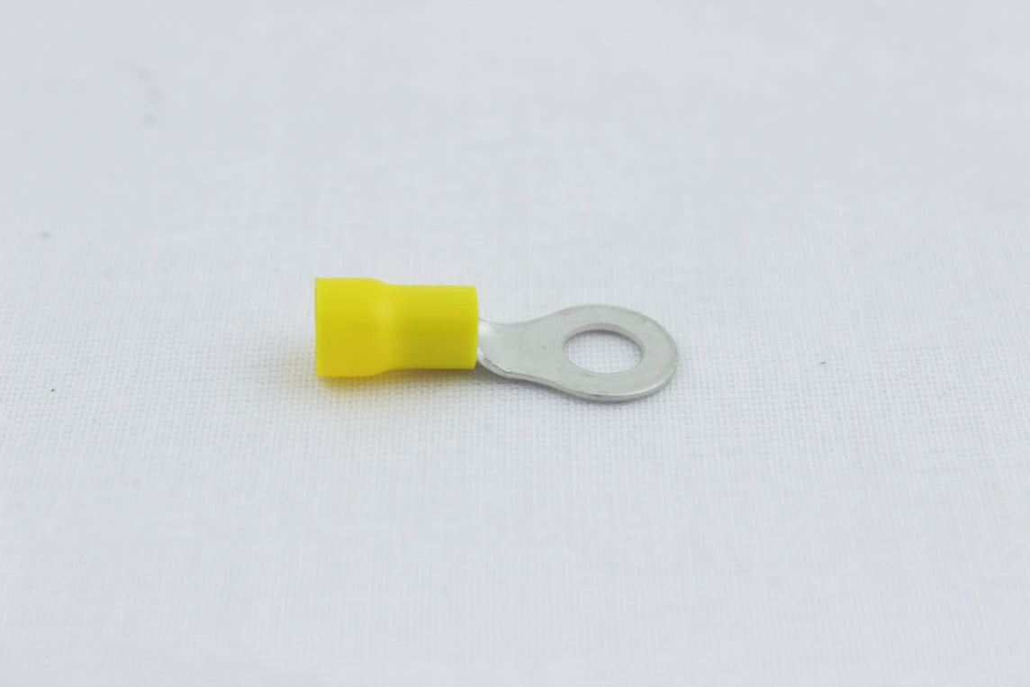 TERMINAL OJO 1/4 AMARILLA 6.4MM 10-12