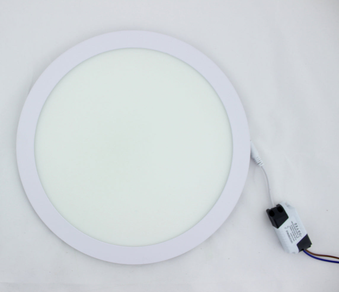 PANEL LED REDONDO INCRUSTAR 24W 6400K 25CMS
