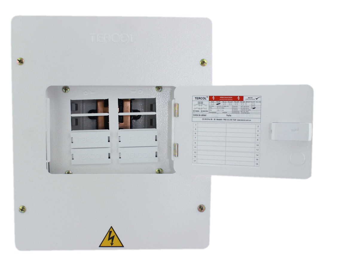 TABLERO 8 CTOS 2F 3H C/P METALICA TERCOL