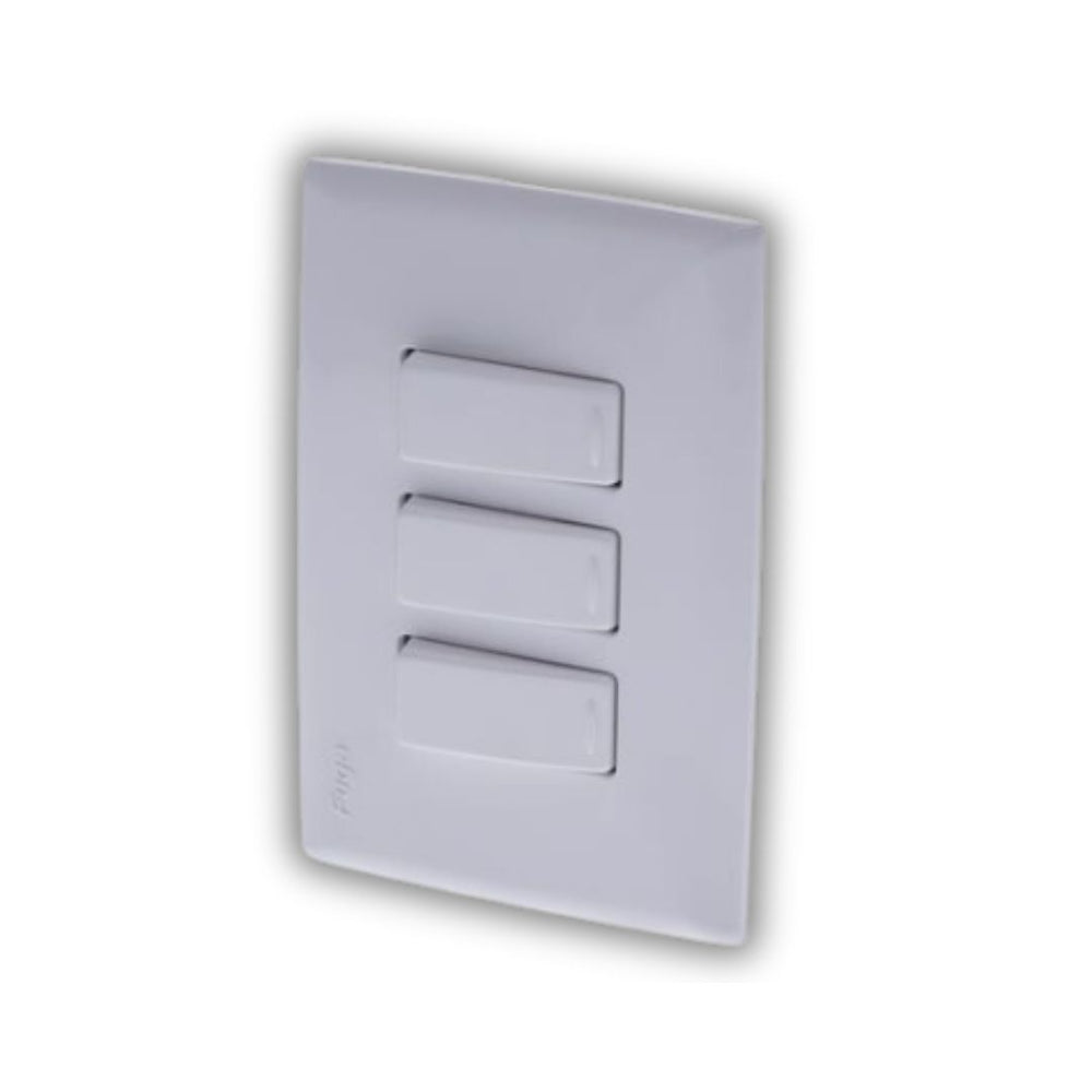 INTERRUPTOR TRIPLE BLANCO FUGA