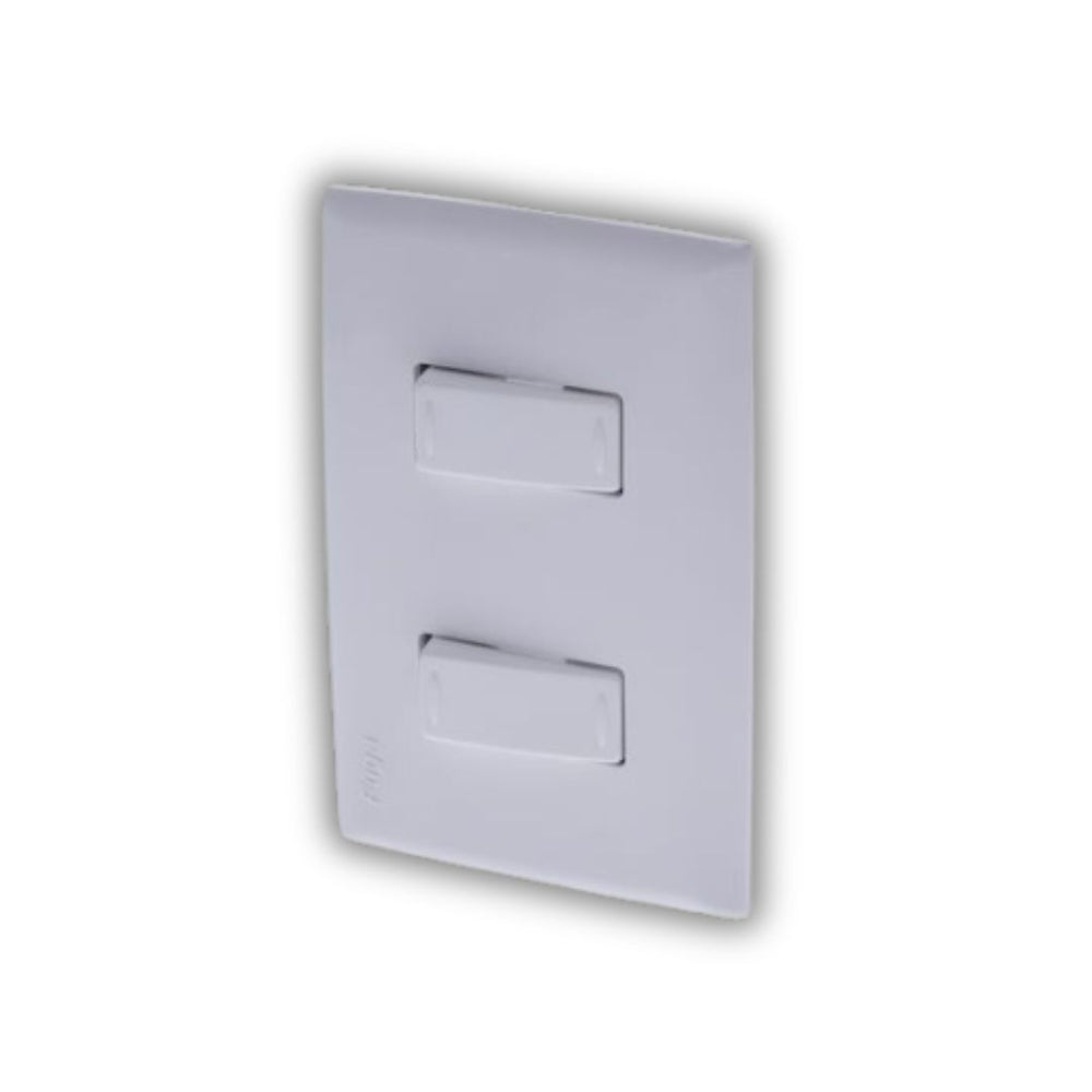 INTERRUPTOR DOBLE CONMUTABLE BLANCO FUGA