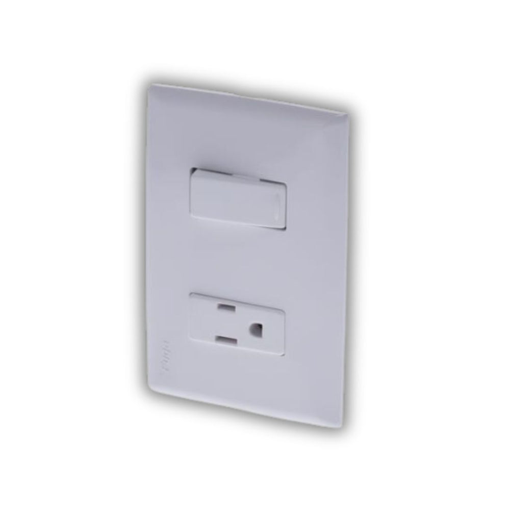 INTERRUPTOR + TOMA BLANCO FUGA