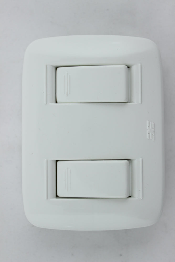 INTERRUPTOR DOBLE SOBREPONER AVE