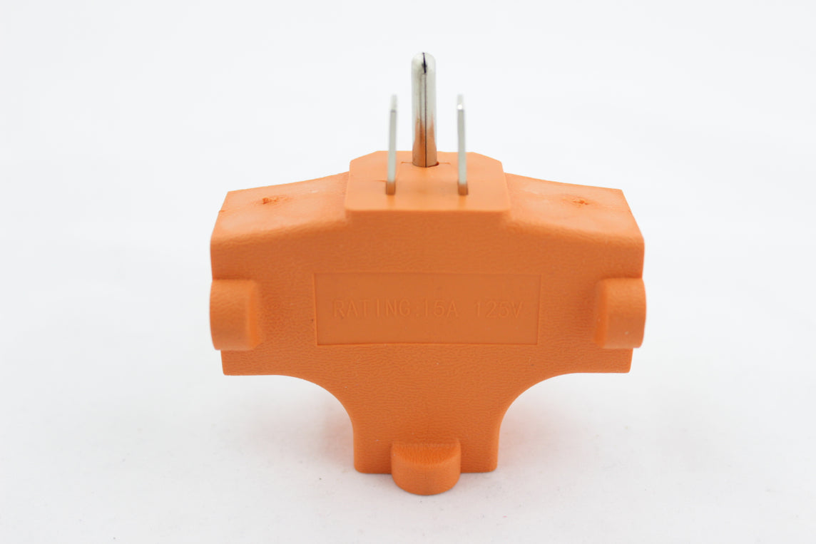 ADAPTADOR DE 3 SALIDAS NARANJA