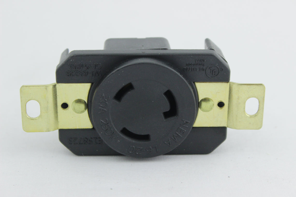 TOMA INCRUSTAR 20A 2P+T 250 VAC NEMA L6-20