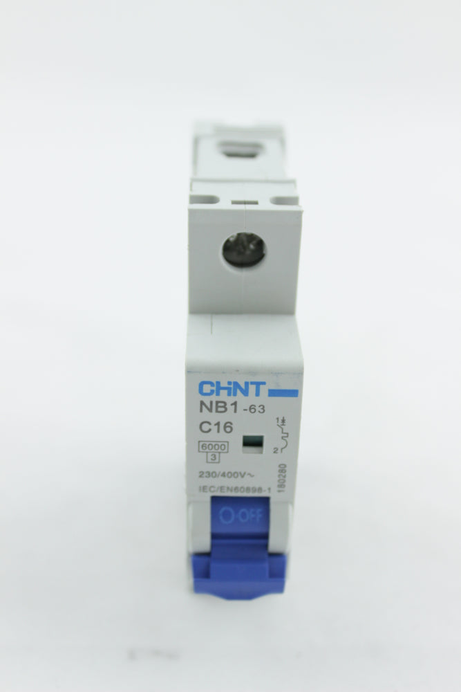 BREAKER TIPO RIEL CHINT 1X16A 230/400V 6KA