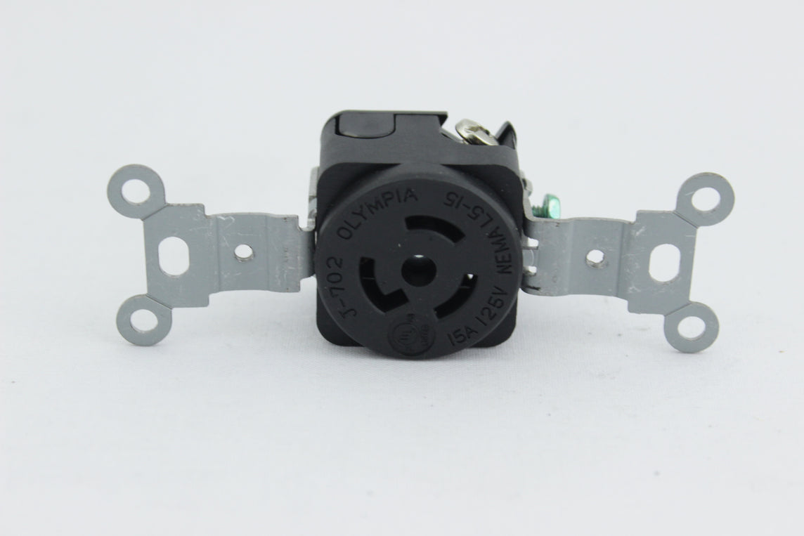 TOMA SEGURIDAD INCRUSTAR 15A/125VAC 2P+T NEMA L5-15