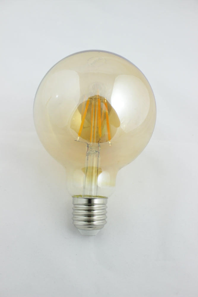 BOMBILLO LED FILAMENTO TIPO PERA 4W E-27 2200K VIDRIO AMBAR