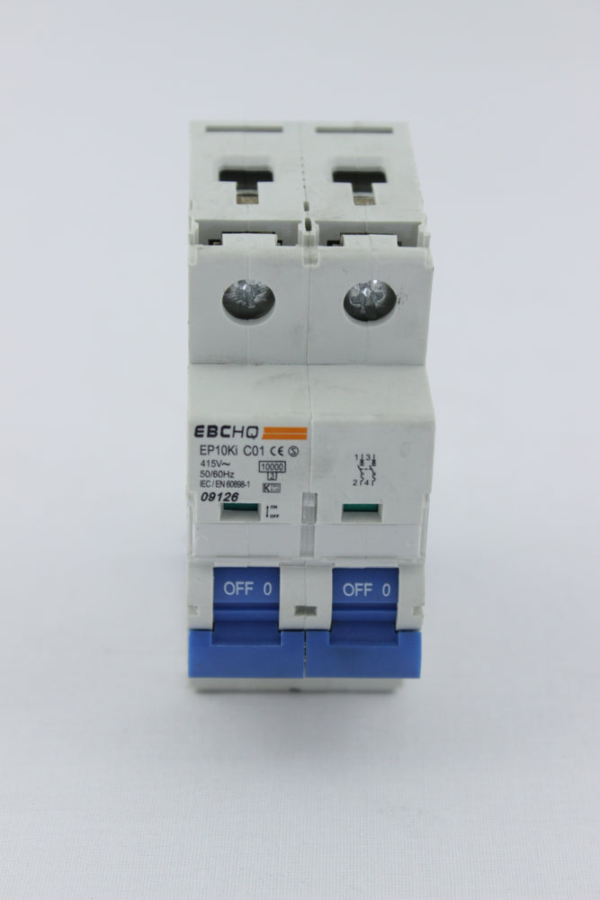 BREAKER TIPO RIEL EBC 2X1A 230/400V 10KA C