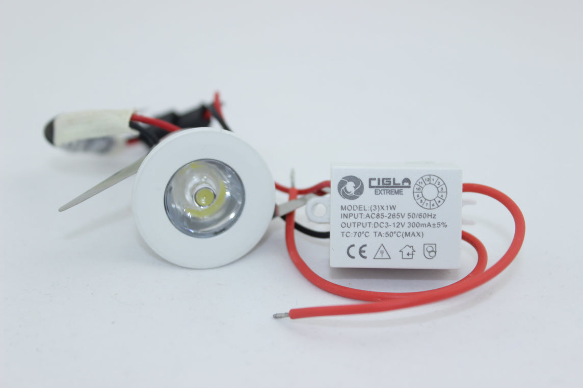 MINI OJO DE BUEY LED AMARILLO 3000K 3W