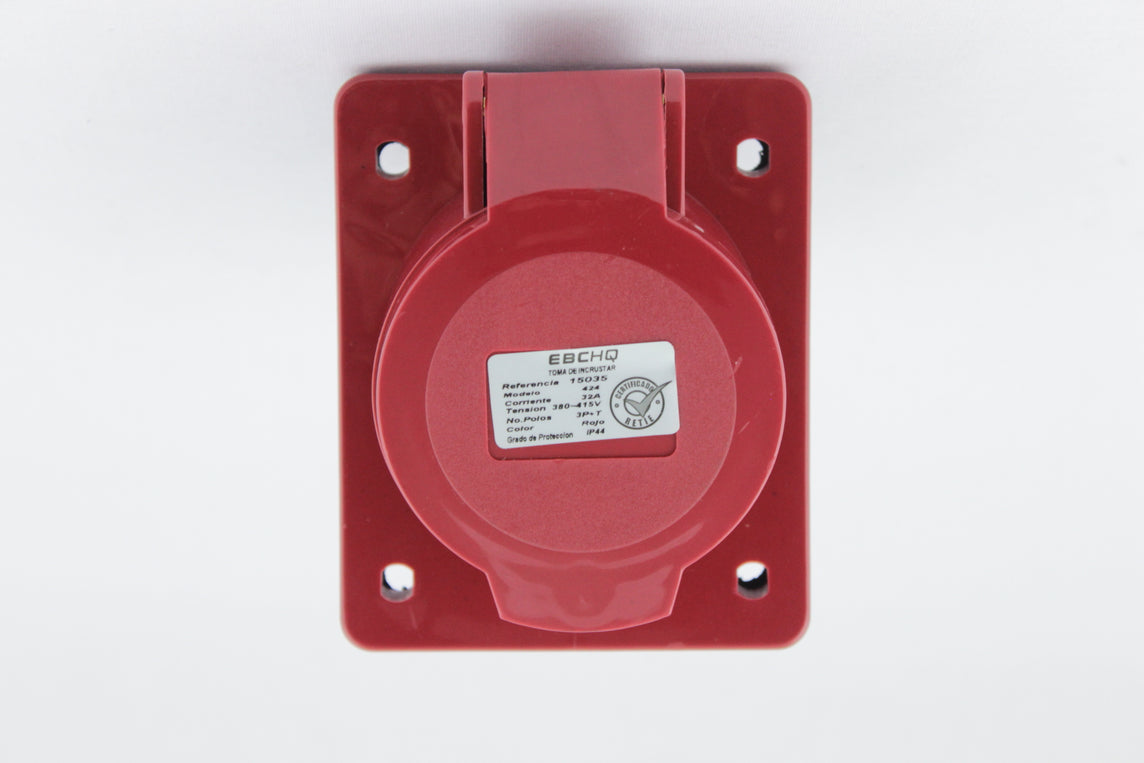 TOMA 4X32A IP44 INCRUSTAR 380-415VAC