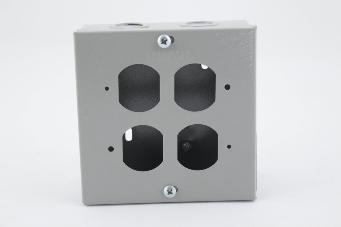 CAJA 12X12X5 TAPA DOS TOMA LEVITON